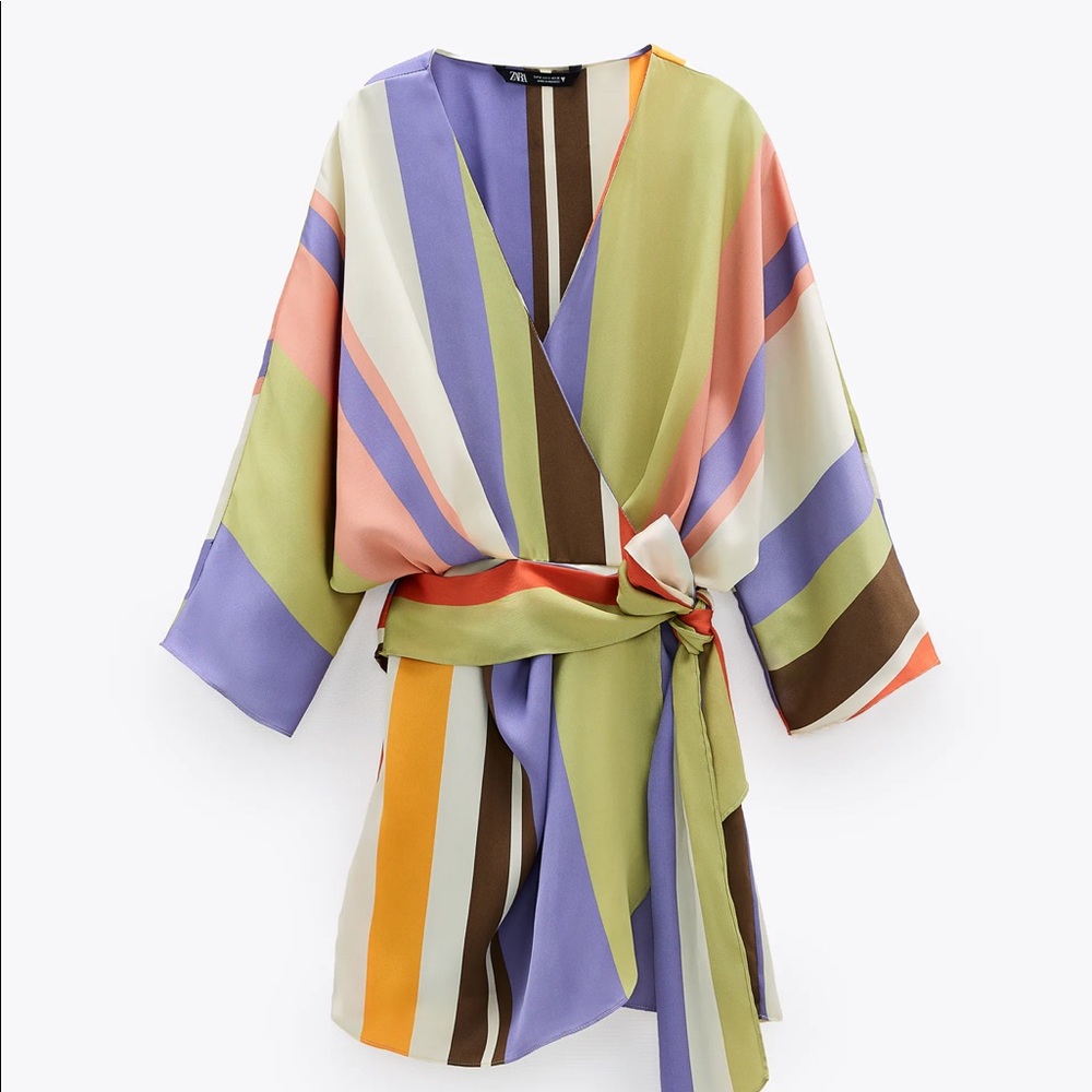 ****SOLD********Zara striped jumpsuit dress